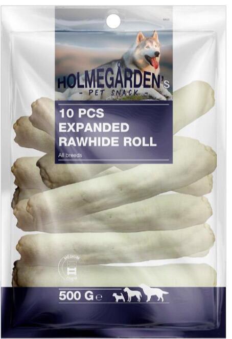 Holmegården, 10 pcs 7" Expanded rawhide Roll - 500 -