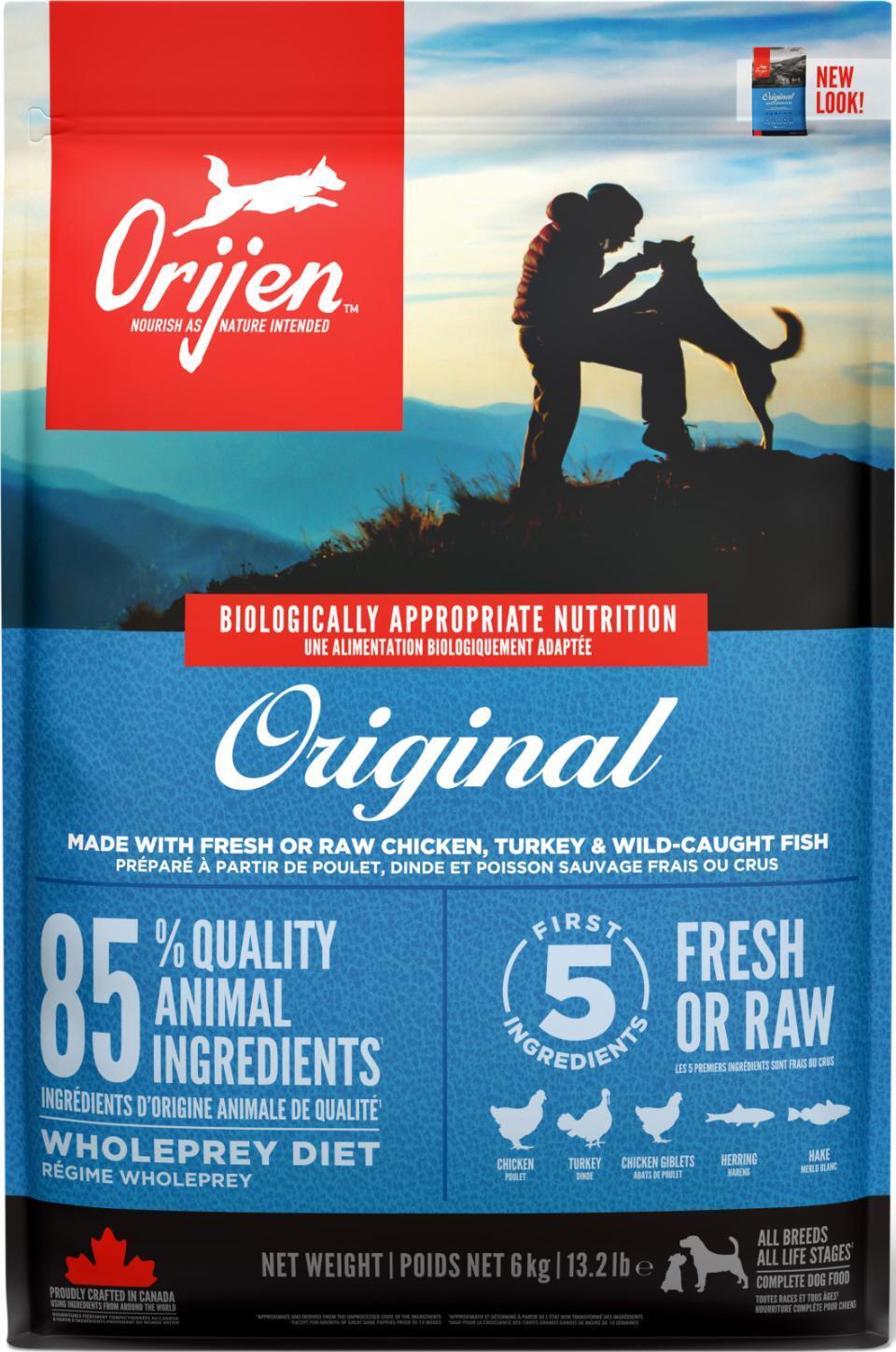 6 kg ORIJEN ORIGINAL - køb fragtfrit hos dyrelageret