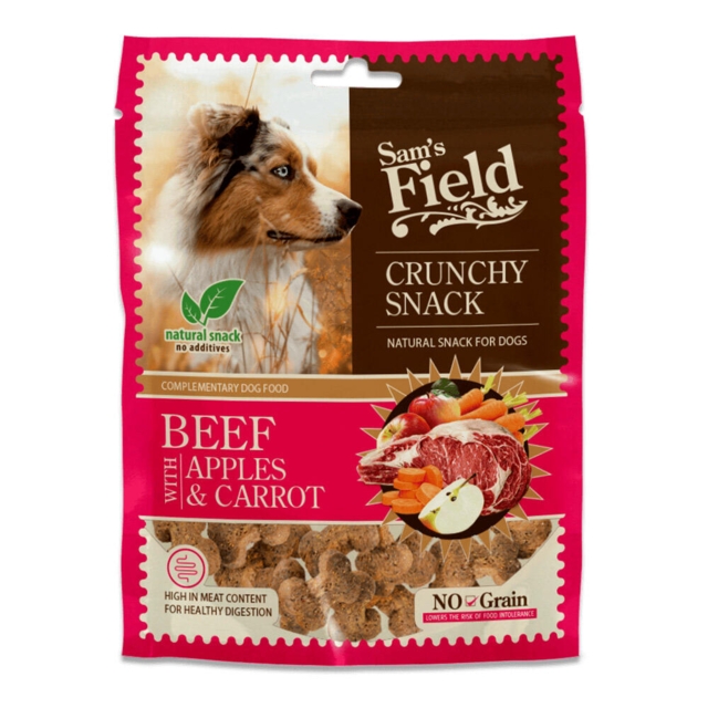 Sams Field Crunchy Snack Beef w/ Apples & Carrot, 200 g