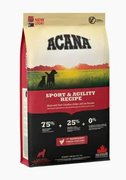 FRAGTSKADE - 11,4 kg Acana Sport & Agility Recipe - FRAGTSKADET, MEN INDHOLD OK