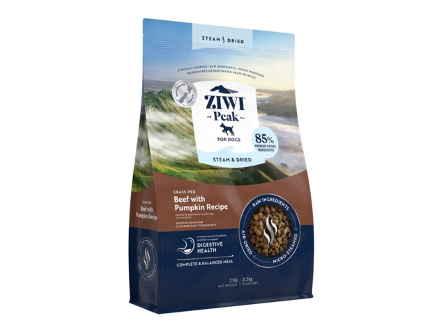 Ziwi Peak Steam & Dried Dog Beef Pouch, 3,2 Kg