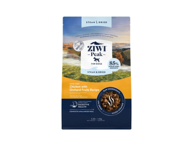 Ziwi Peak Steam & Dried Dog Chic. Pouch, 1,5 kg