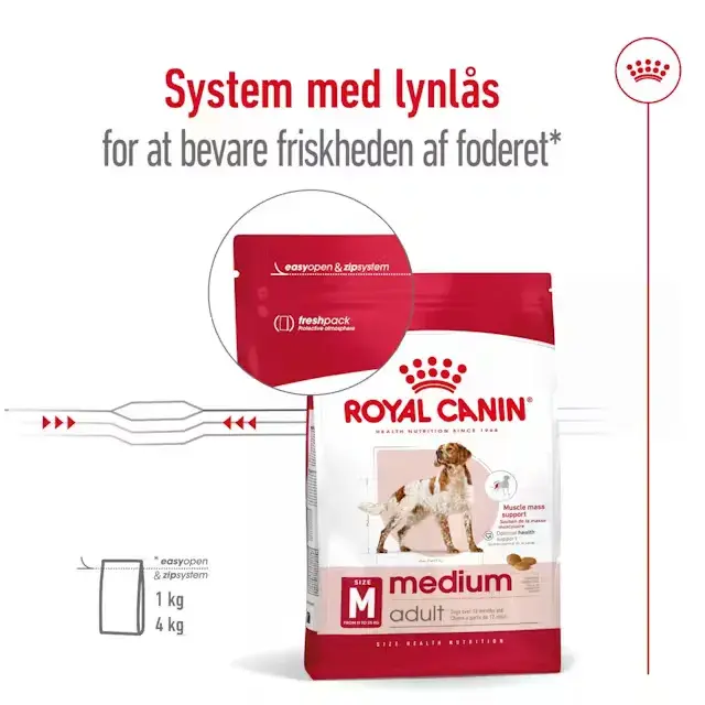 Royal Canin Medium Adult tørfoder til hund 12 kg
