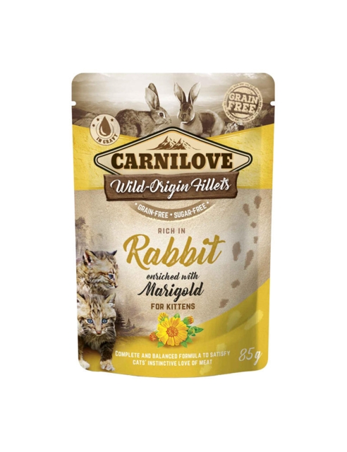 Carnilove KAT Pouch Rabbit/Marigold Kitten 85g