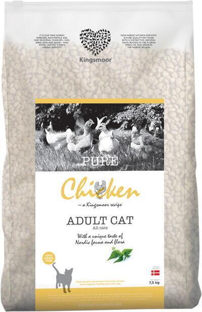 FRAGTSKADE - 6 kg Kingsmoor Pure Chicken Cat Adult - FRAGTSKADET SÆK, INDHOLD OK