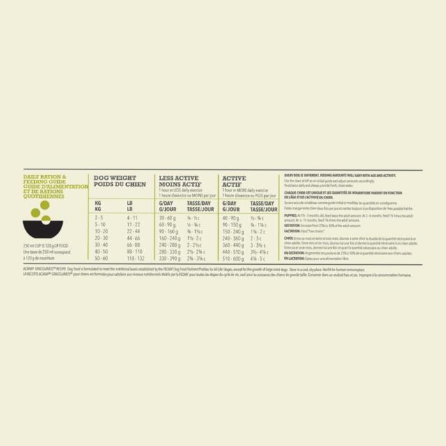 FRAGTSKADE - 11,4 kg Acana Grasslands Recipe Highest Protein - FRAGTSKADET, INDHOLD OK