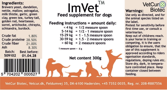 ImVet til hund, 300 g pulver