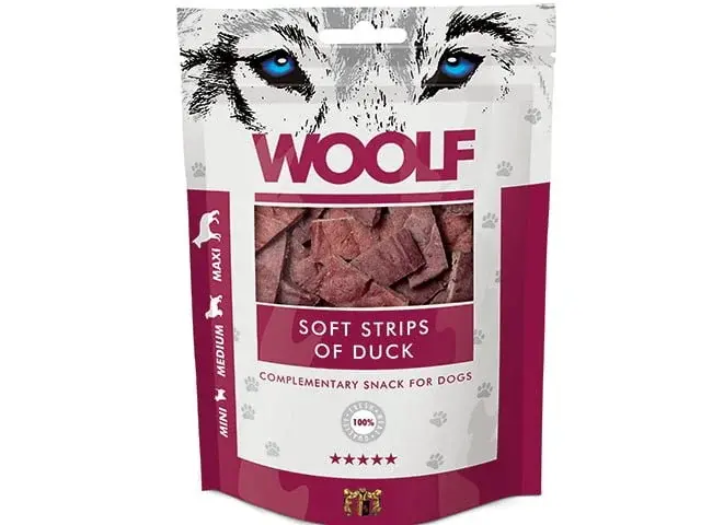 Woolf Soft Strips of Duck 100 g