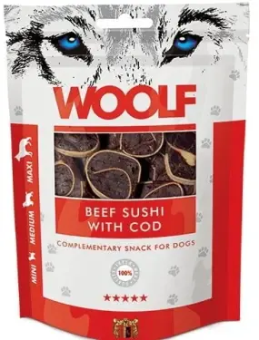 Woolf Beef Sushi with Cod, 100 g