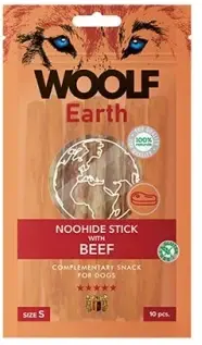 Woolf Earth Noohide stick Beef S - 10 stk., 100 g