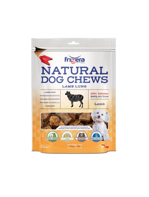 Frigera Natural Dog Chews Lungetern Lam, 200 g