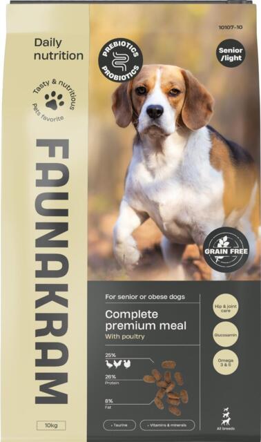 10 kg FAUNAKRAM Senior/Light Pre- & Probiotics