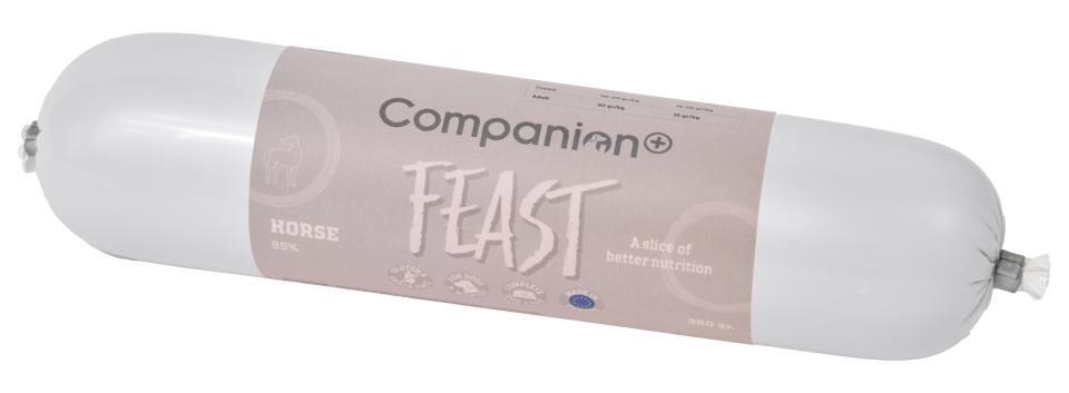 Companion+ FEAST foderpølse til hunde, HEST 350 g