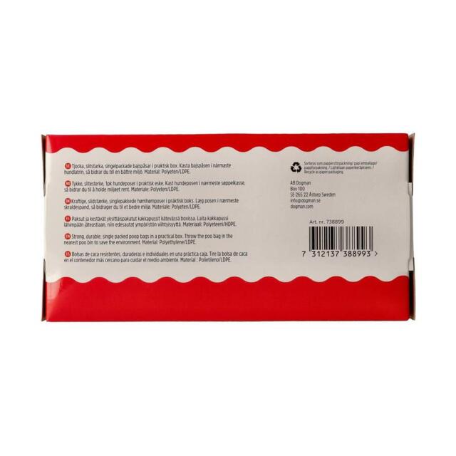 Dogman Hundeposer Tykke Value Pack 300 stk. - 80% Genbrugsplast