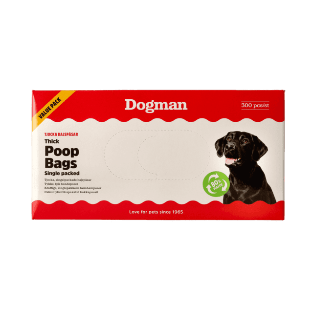 Dogman Hundeposer Tykke Value Pack 300 stk. - 80% Genbrugsplast