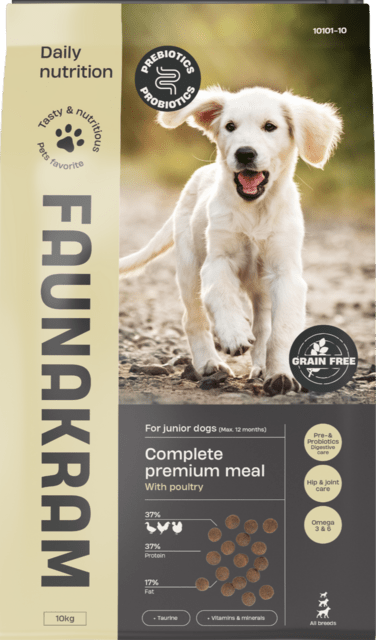 Faunakram Pre- & Probiotics Junior Poultry Grain Free, 10 kg.