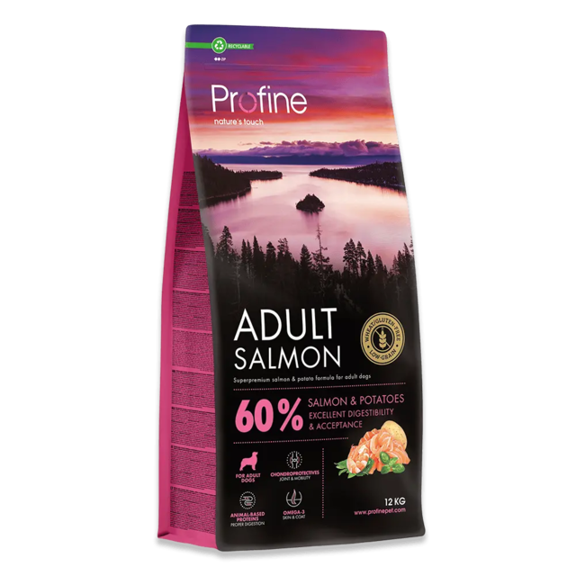 FRAGTSKADE - Profine Adult Salmon -12 kg - FRAGTSKADET SÆK, INDHOLD OK