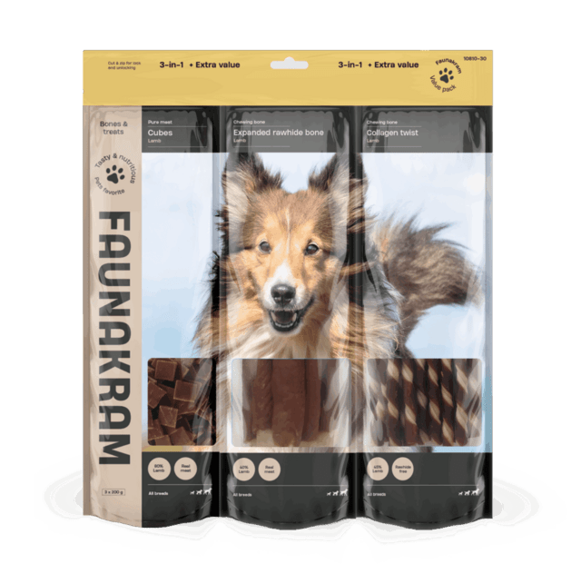 Faunakramdog 3-in-1 Lamb,  600 g