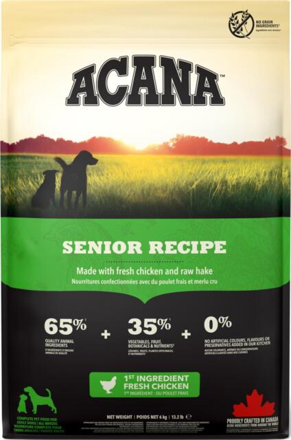 FRAGTSKADE - 6 kg ACANA Dog Senior - FRAGTSKADET SÆK, INDHOLD OK