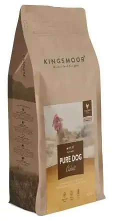 FRAGTSKADE - 6 kg Kingsmoor Pure  Chicken Dog Small - til små racer - FRAGTSKADET SÆK, INDHOLD HELT OK