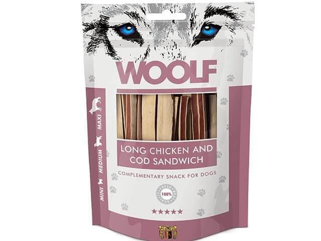 Woolf Chicken & Cod Sandwich Long, 100 g
