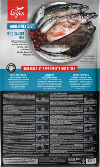 FRAGTSKADE - 11,4 kg Orijen Six Fish - FRAGTSKADET SÆK, INDHOLD OK