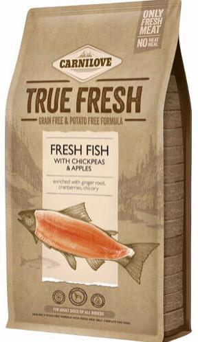 FRAGTSKADE - Carnilove True Fresh Fish For Adult Dogs, 11,4 kg - FRAGTSKADET SÆK, INDHOLD HELT OK