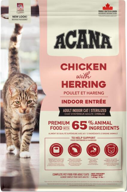 3 x 1.8 kg ACANA CAT Indoor Entree (kylling, kalkun og fisk) - BEMÆRK DATO 6/8/26