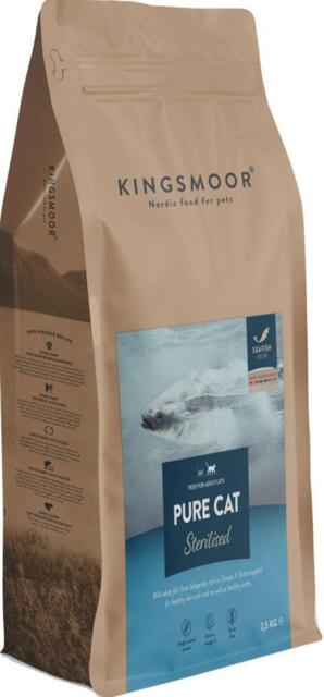 FRAGTSKADE - 6 kg Kingsmoor Pure Seafish Cat sterilised - FRAGTSKADET SÆK, INDHOLD OK