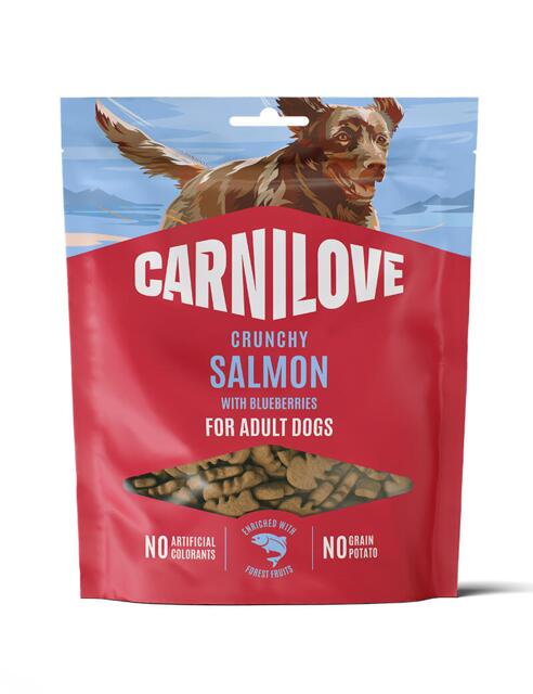 Carnilove Dog Crunchy Snack Salmon with Blueberries, 200 g