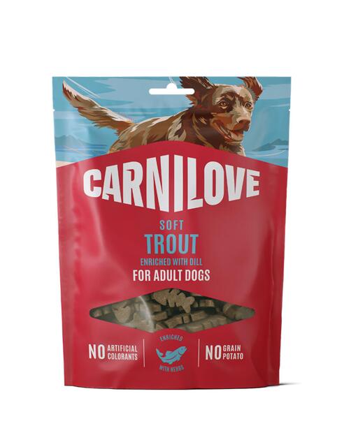 Carnilove Dog Soft Snack Trout enriched with Dill, 200g
