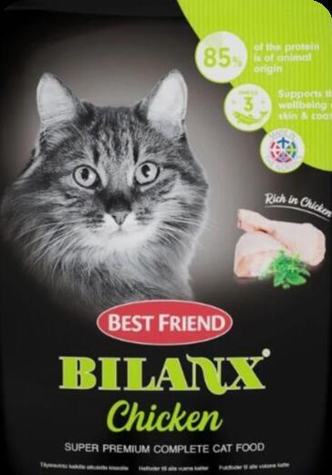 Best Friend Bilanx chicken tørfoder til katte, 10 kg