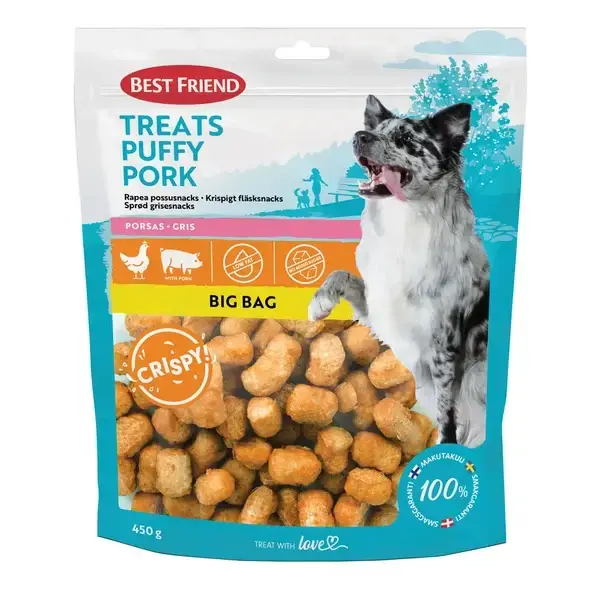Best Friend Treats sprød grisesnacks 450 g.