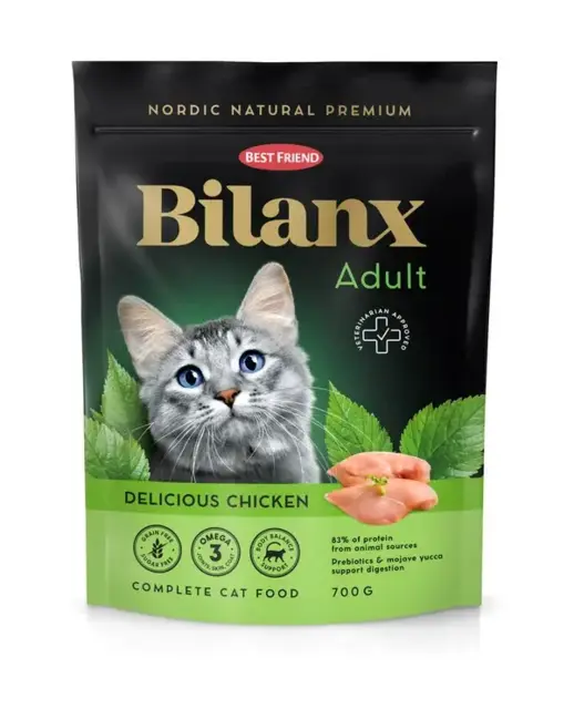 Best Friend Bilanx Adult kylling tørfoder til katte 700 g.