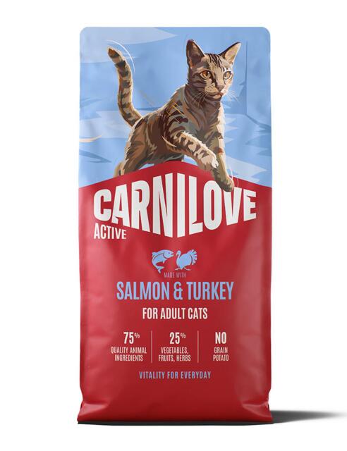 6 kg Carnilove Active CAT Salmon & Turkey for Adult All Breeds