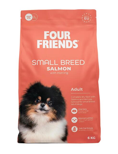 6 kg Four Friends Grain Free Small Breed Adult Salmon