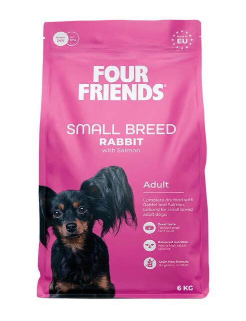 6 kg Four Friends Grain Free Small Breed Adult Rabbit