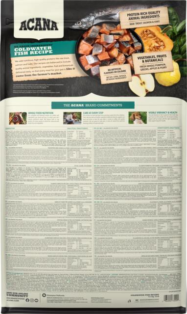 11.4 kg ACANA Dog Range Coldwater Fish Recipe