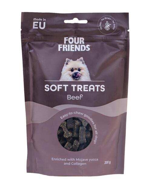 200 g Four Friends Soft Treats Beef - MADE IN EU