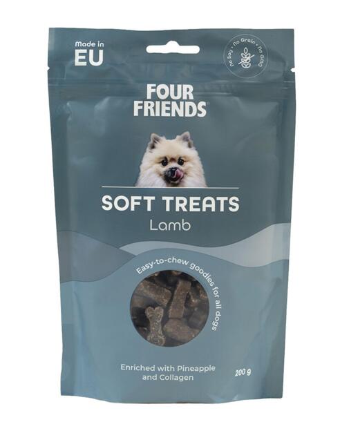 200 g Four Friends Soft Treats Lamb - MADE IN EU