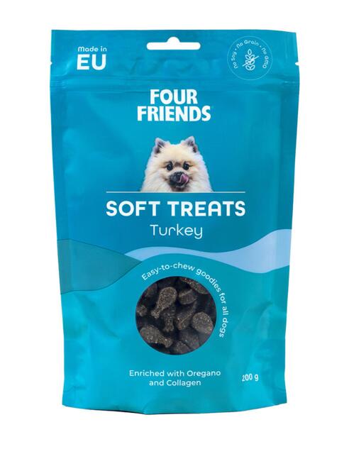200 g Four Friends Soft Treats Turkey - MADE IN EU