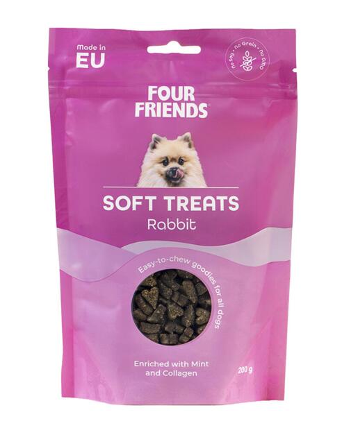 200 g Four Friends Soft Treats Rabbit - MADE IN EU