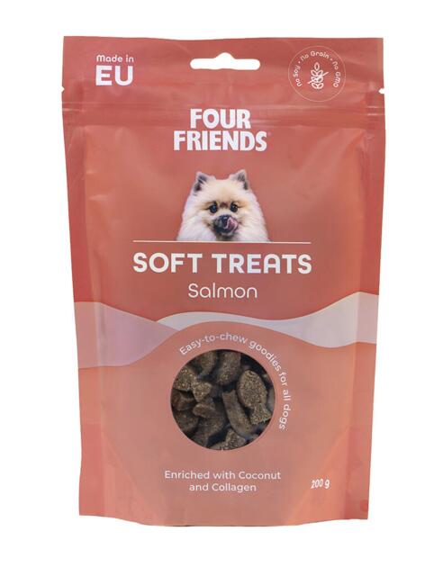 200 g Four Friends Soft Treats Salmon - MADE IN EU