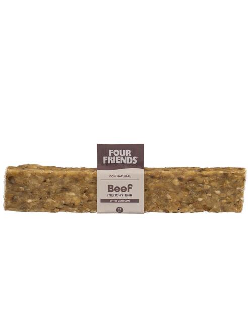 Four Friends Natural Chews Beef Munchy Bar with venison 22 cm - MADE IN EU
