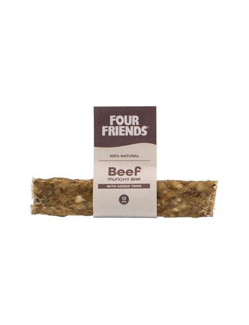 Four Friends Natural Chews Beef Munchy Bar with tripe 12 cm - MADE IN EU