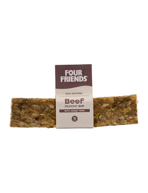 Four Friends Natural Chews Beef Munchy Bar with tripe 15 cm - MADE IN EU