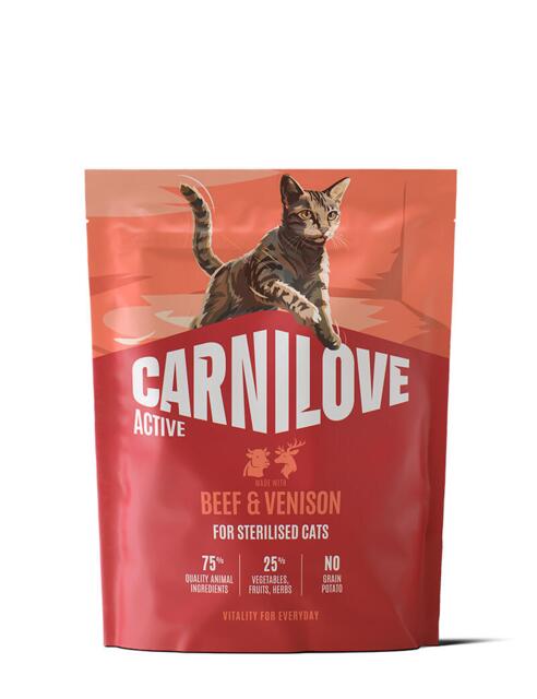 400 g Carnilove Active CAT Beef & Venison for Sterilised Adult All Breeds