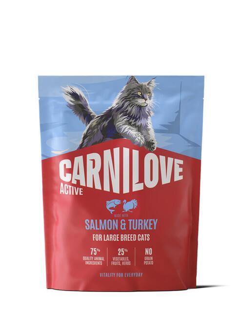 400 g Carnilove Active CAT Salmon & Turkey for Adult Large Breeds