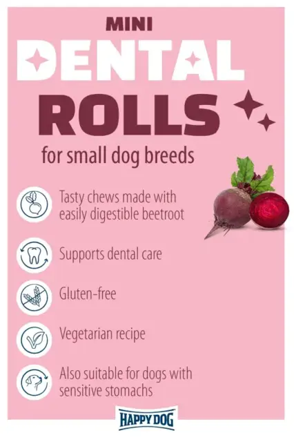 Happy Dog Dental Rolls Mini 92 g