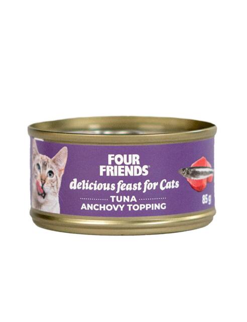 Four Friends Mix 6-pack dåse vådfoder til Kat, 6 x 85 g